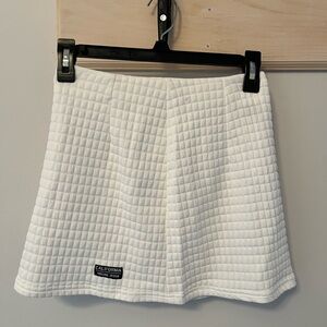 California Republic White Quilted Skirt